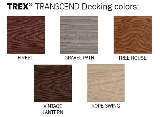 transcend decking color swatches